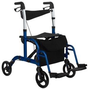 lot 55713 image: Wheelchair Rollator. blue.