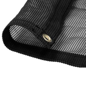 lot 55716 image: black mesh tarp. size unknown. stock photo is different from actual product