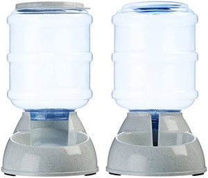 lot 55723 image: Amazon Basics Gravity Pet Food Feeder and Water Dispensers Waterer  Feeder