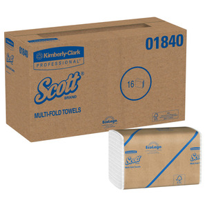 lot 64946 image: Scott Essential Multi-Fold Towels, Absorbency Pockets, 9 15 x 9 25, 250Pk, 16 PkCT -KCC01840