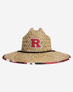 lot 64994 image: Rutgers Scarlet Knights Floral Straw Hat