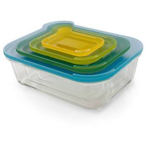 lot 65001 image: Joseph Joseph Nest Glass Storage Dishes - Multi-colour, Set Of 4