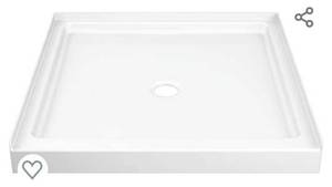 lot 9791 image: ProCrylic 36 x 36 Center-Drain Shower Base in Gray