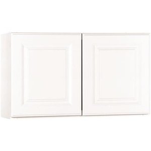 lot 9796 image: Interline 2478275 30 x 18 in. Hampton Wall Bridge Cabinet, White
