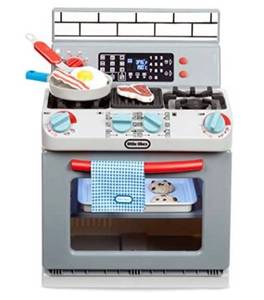 lot 9809 image: Little Tikes First Oven Realistic Pretend Play Appliance for Kids, Play Kitchen