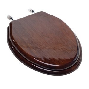 lot 9811 image: DARK BROWN PIANO FINISH ELONG WCHR HNG