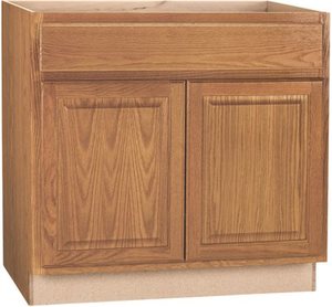 lot 9828 image: Interline 2478215 36 x 24 in. Hampton Base Cabinet, Oak