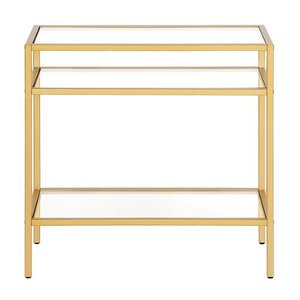 lot 9873 image: Camden&Wells - Sivil Rectangular Side Table - Brass