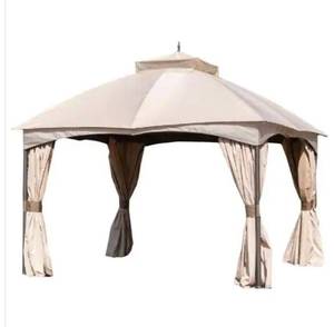 lot 9878 image: Riplock 350 Replacement Canopy in Beige for 10 ft. x 12 ft. Turnberry Gazebo