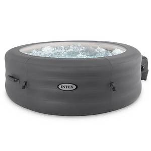 lot 9919 image: Intex - SimpleSpa 4 Person Inflatable Portable Hot Tub with Pump & Cover
