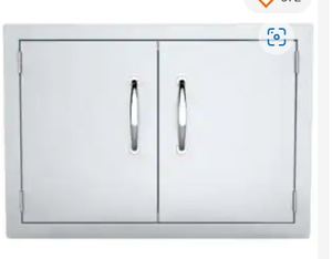 lot 9839 image: SUNSTONE Grills A-DD30 Stainless Steel Double Access Door Flush Mount