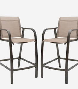 lot 3234 image: Crestlive Products Outdoor Counter Height Bar Stools,Set of 2