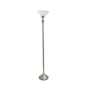 lot 50598 image: Elegant Designs - 1 Light Torchiere Floor Lamp