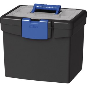 lot 50608 image: 2 - Storex File Box  XL Storage Inside the Lid