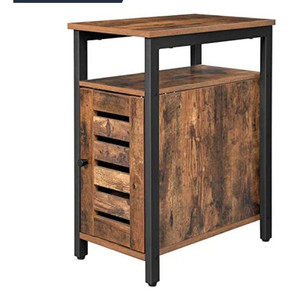 lot 50640 image: VASAGLE ALINRU Ladder Shelf, 4-Tier Bookshelf