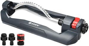 lot 50645 image: Eden 18 Nozzles Oscillating Sprinkler -4000 sq ft wQuick Connector and Adapter Set