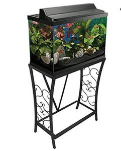 lot 50670 image: Aquarium Stand,Scroll Metal Frame, Table Top not included
