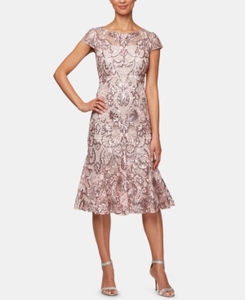 lot 50675 image: Alex Evenings Sequin Cocktail Dress in Blossom at Nordstrom, Size 10