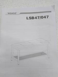 lot 50704 image: VASAGLE storage bench