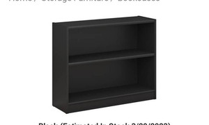 lot 50705 image: Bush furniture 2 shelf bookcase