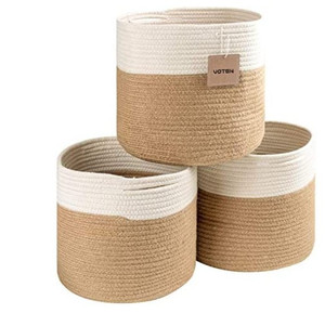lot 50722 image: 3 - voten Storage Cubes Baskets Bins Organizer 11x11x11 Fit 12x12Cube Storage Organizer