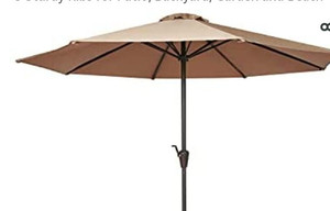lot 50730 image: Patio Umbrella, Beige,9ft.