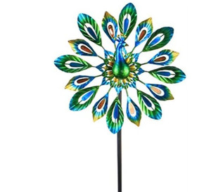 lot 50765 image: MUMTOP Wind Spinner 51 Inch Peacock