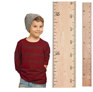 lot 50778 image: Wooden Ruler Growth Chart for Kids