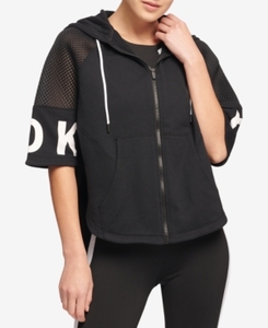 lot 50829 image: Dkny Sport Zip Cropped Poncho Hoodie, Created for Macys, XL