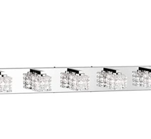 lot 50846 image: Ralbay Modern Bathroom Vanity Light Fixture, 5 light