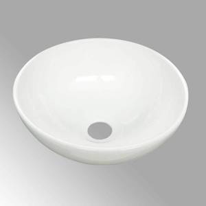 lot 50850 image: Renovators Supply Countertop Vessel Bathroom Sink, White,