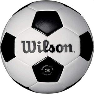 lot 50892 image: WILSON Traditional Soccer Ball - BlackWhite, Size 3