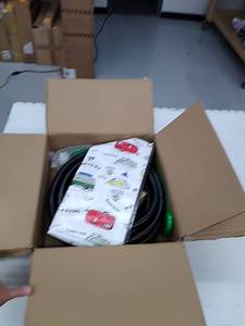 lot 50902 image: RVING Pro 50 amp generator power cord and power inlet box