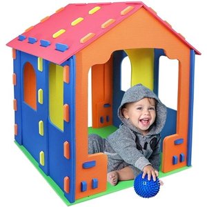 lot 50934 image: Click N Play Giant Kids Foam Playhouse Play Tent, Interlocking Eva Foam Tiles.
