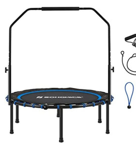 lot 50936 image: SONGMICS 40 Mini Fitness Trampoline, Me del STR40Q O01