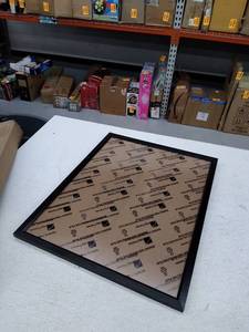 lot 50957 image: 24in x 18in Black Wooden Hanging Picture Frame