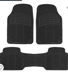 lot 50970 image: BDK Original ProLiner 3 Piece Heavy Duty Front & Rear Rubber Floor Mats
