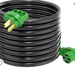 lot 50977 image: RVGUARD 50 Amp 50 Feet RV Power Extension Cord, Heavy Duty STW Cord