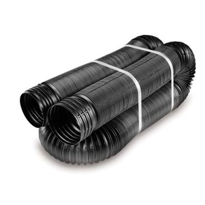 lot 7667 image: 1pc Flex-Drain 51110 25 Vinyl Solid Roof Gutter Accessories