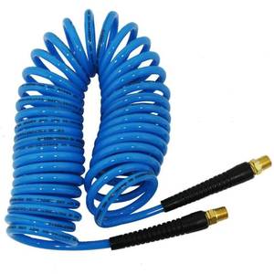 lot 7675 image: Husky 14 in. x 25 ft. Polyurethane Recoil Hose
