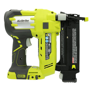 lot 7688 image: RYOBI 18-VOLT ONE AIRSTRIKE CORDLESS BRAD NAILER 18-GAUGE TOOL ONLY