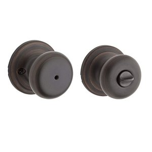lot 7691 image: Kwikset Juno BedBath Door Knob in VB