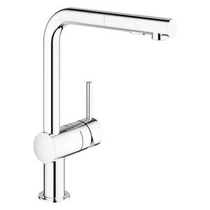 lot 8020 image: Grohe Minta Single Handle Pull Down Home Kitchen Sink Faucet, Chrome Finish - Retail$309.40
