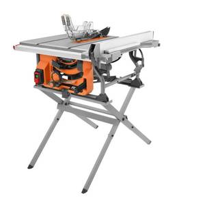 lot 8201 image: RIDGID 10 in. Table Saw with Folding Stand