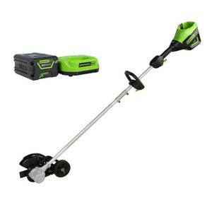 lot 8184 image: Greenworks PRO 8 in. 60V Battery Cordless Edger Kits with 2.0 Ah Battery and Charger