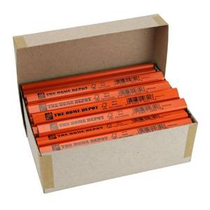 lot 8206 image: The Home Depot Over-sized FCS 100% Carpenter Pencils Bulk (72-Pack, Boxed)