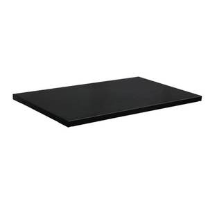 lot 8208 image: Husky 2-Pack Steel Shelf Set in Black (36 in. W x 21 in. D) for Ready-to-Assemble 36 in. Garage Gear Cabinet, smooth glossy black