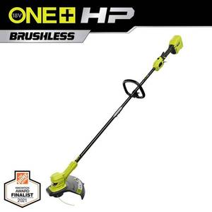 lot 8240 image: RYOBI ONE HP 18V Brushless 13 in. Cordless Battery String Trimmer (Tool Only)