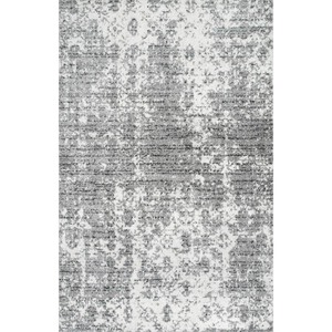 lot 7633 image: NuLoom Smoky Gray Rug 12x15ft