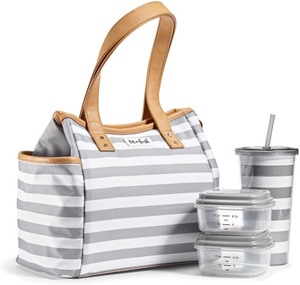 lot 7657 image: FitFresh Picnic Bag, Cup, 2 Containers Set
